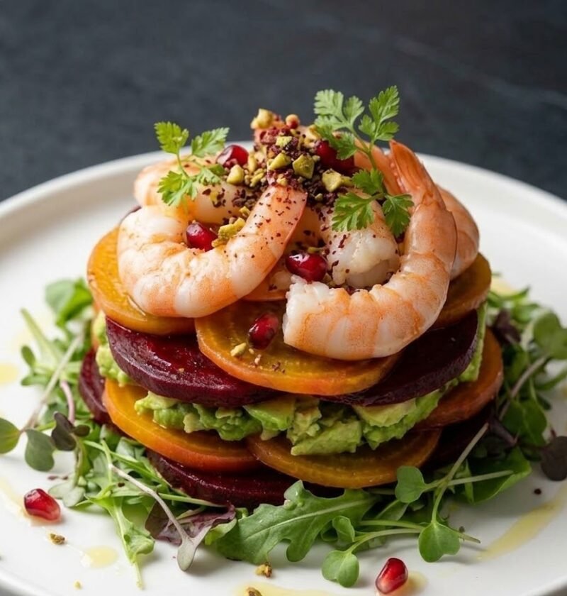 Mary Berry Beetroot, Avocado and Prawn Salad Recipe