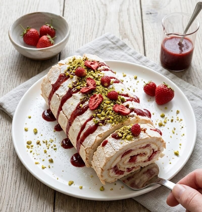 Mary Berry Strawberry Meringue Roulade Recipe