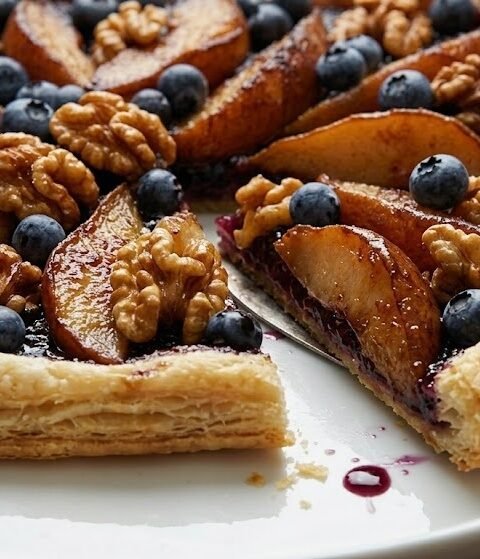 Mary Berry Pear and Blueberry Galette Recipe